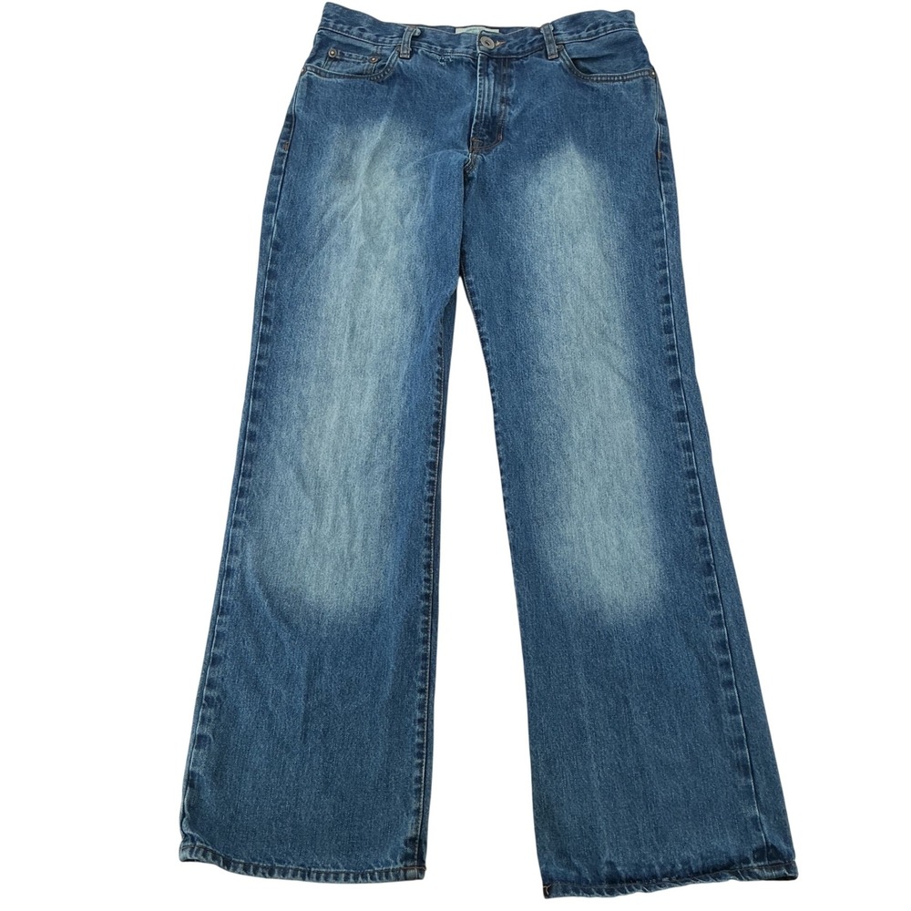 Aeropostale Benton Bootcut Jeans Mens 33x34 Blue Medium Wash Y2K Skater Grunge